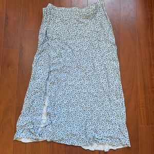 UO floral midi skirt